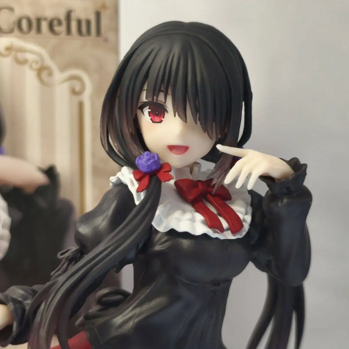 Figura de Anime de Kurumi Tokisaki de DATE a LIVE - Linda Figura de Chica en Vestido Negro, Adorno de PVC para Decoración de Coche