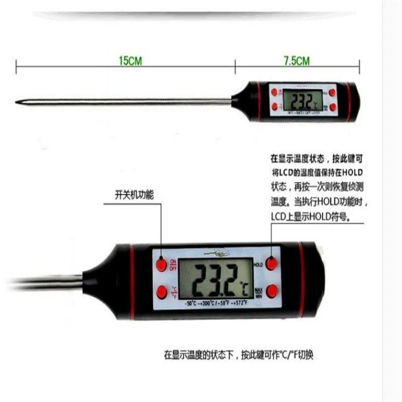 Küche Öl Thermometer Küche BBQ Backen Elektronische Thermometer