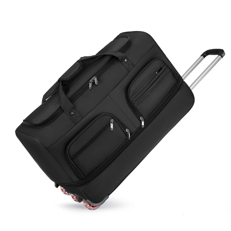 Portable Travel Suitcase Women Rolling Luggage with Wheels Large Capacity Trolley Bag Multi-functional Folding Hand Luggage