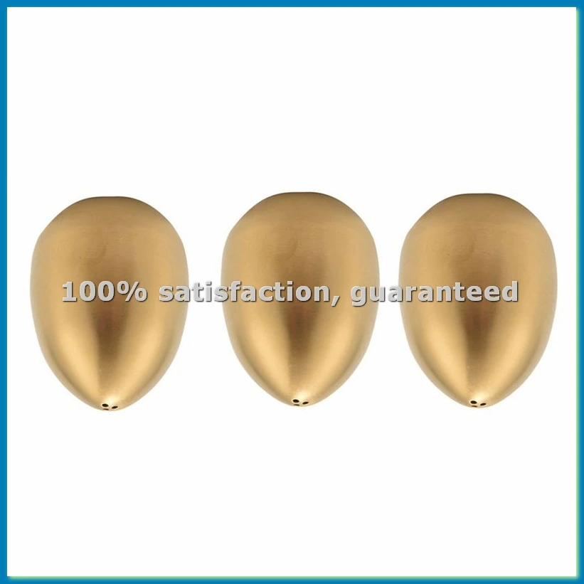 

3Pcs Stainless Steel Pepper Shaker Egg Shaped Salt Shaker Set Kitchen Tool,Gold-A07G