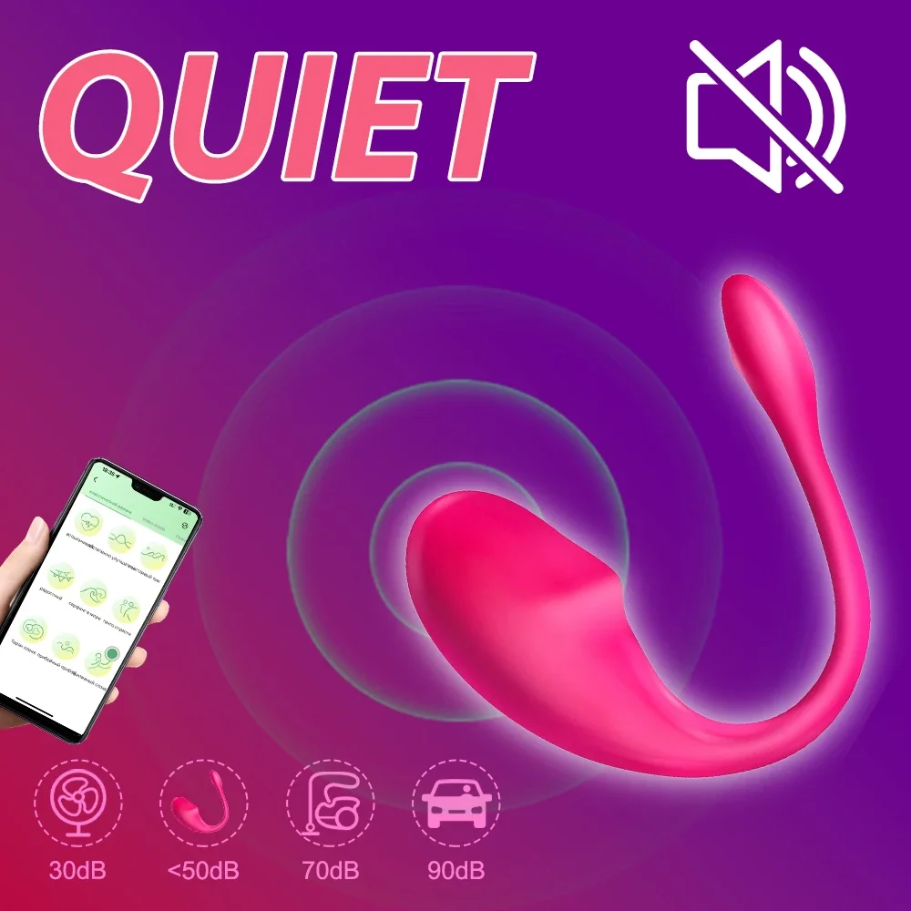 Andrea Wireless-Vibrateur d\'oeuf d\'amour de contrôle pour des femmes adultes, vibrateur de point G, stimulateur vaginal, jouets sexuels Bluetooth