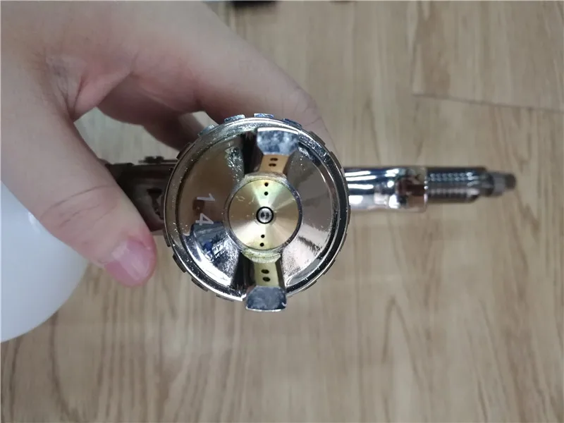 Auarita K-400 نوع تغذية الجاذبية رذاذ طلاء ذو حجم منخفض ومتوسط الضغط g u n 1.4 مم فوهة 600 مل كوب LVMP #6