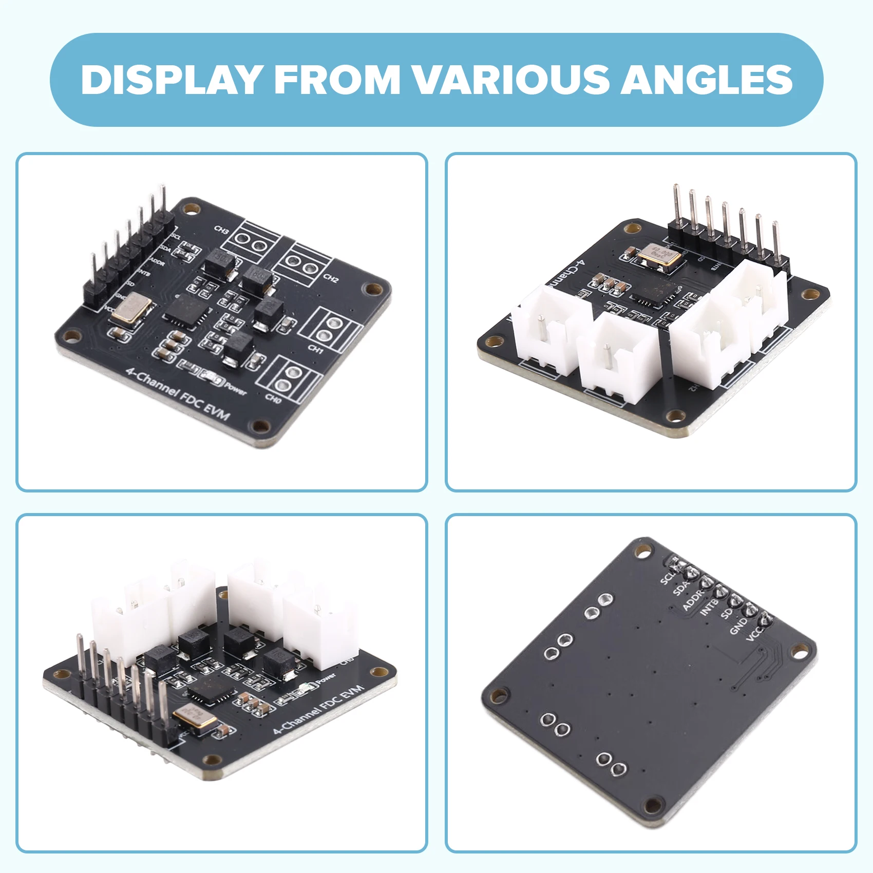 

Y43A-FDC2214 Capacitive Sensor Module 1PCS Gesture Recognition Paper Counting Liquid Level Measurement For Electronics
