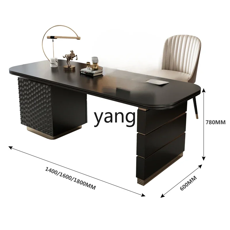 

LH light luxury desk modern simple study furniture minimalist office study table