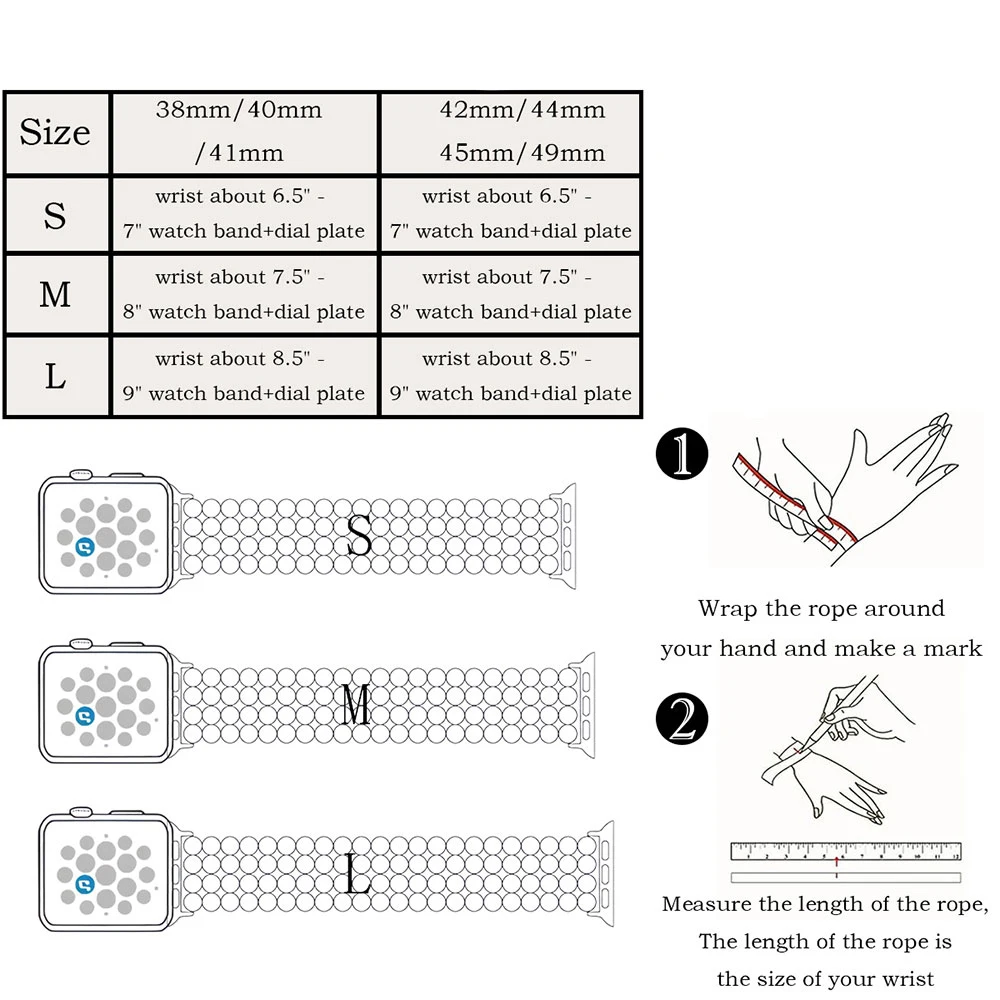 أشرطة الساعة الذكية Boho Imperial Jasper قابلة للتمدد ومطرزة بسهولة تثبيت وتبديل ملحقات أشرطة الساعة