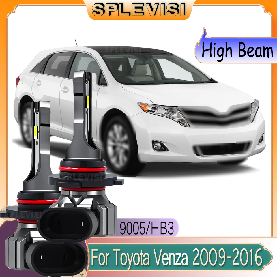 

Clear Night Vision Easy Installation 9005 LED High Beam Headlight Bulbs For Toyota Venza 2009 2010 2011 2012 2013 2014 2015 2016