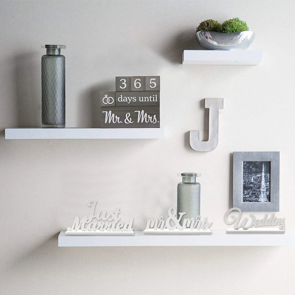 

1Set Sign Wedding Decoration Wooden Just Married Sign Wedding Table Decoration Romantic Ornament