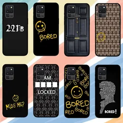 The TV Sherlock Phone Case For Samsung Galaxy S24 S23 S22 S21 S20 FE Note 20 Ultra 5G Black Phone Case