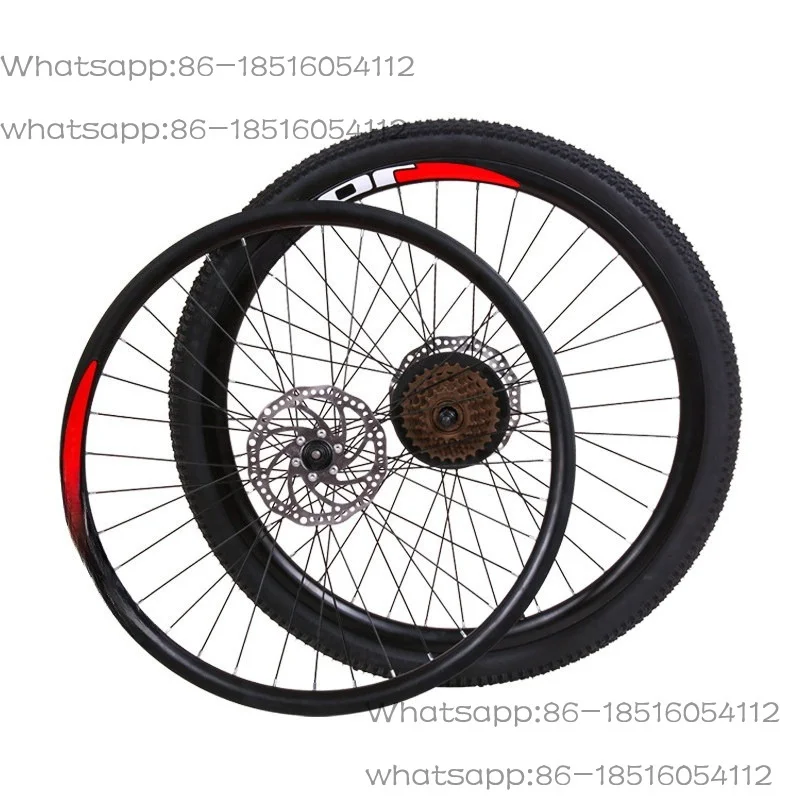 

Bicycle Set 26 Inch 24 Inch 20 Inch Mountain Bike Front Rear Variable Speed Disc Brake V Brake Wheel Assembly