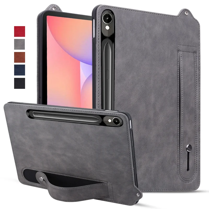 For Samsung Galaxy Tab S10 FE Case 10.9 inch PU Leather Soft TPU Stand Handheld Tablet Funda For Galaxy Tab S10 Lite Case Cover