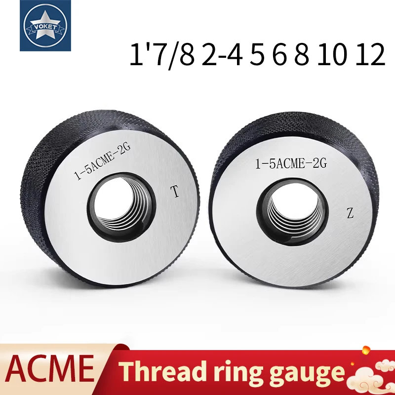 

Высококачественный метрический резьбовой кольцевой калибр ACME, оптовые измерительные инструменты 2G ACME 1'7/8, 2-4, 5, 6, 8, 10, 12