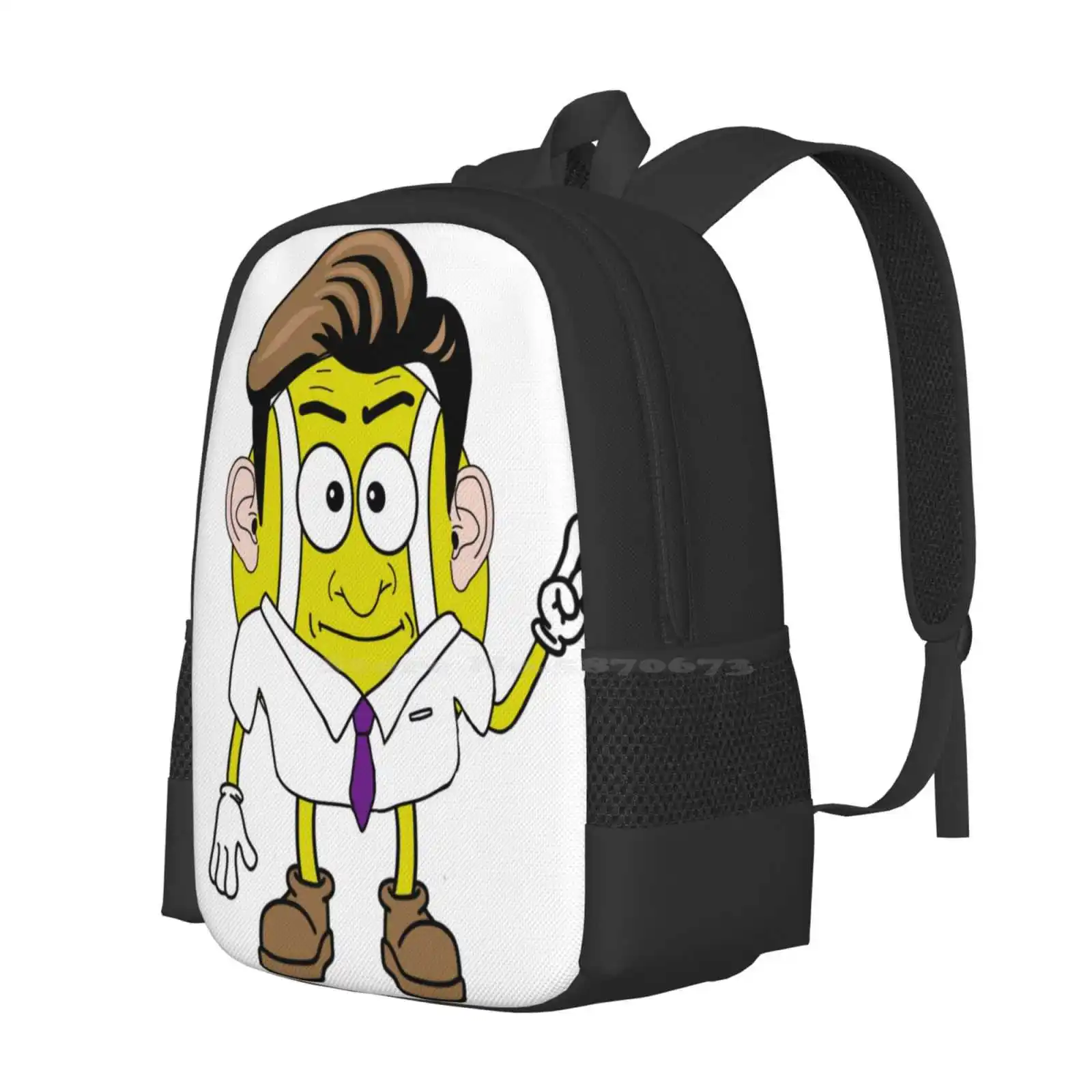 Fun Cartoon Office Worker Tennis Ball Hot Sale Schoolbag Backpack Fashion Bags Fun Cute Office Worker Tie Shoes Cartoon