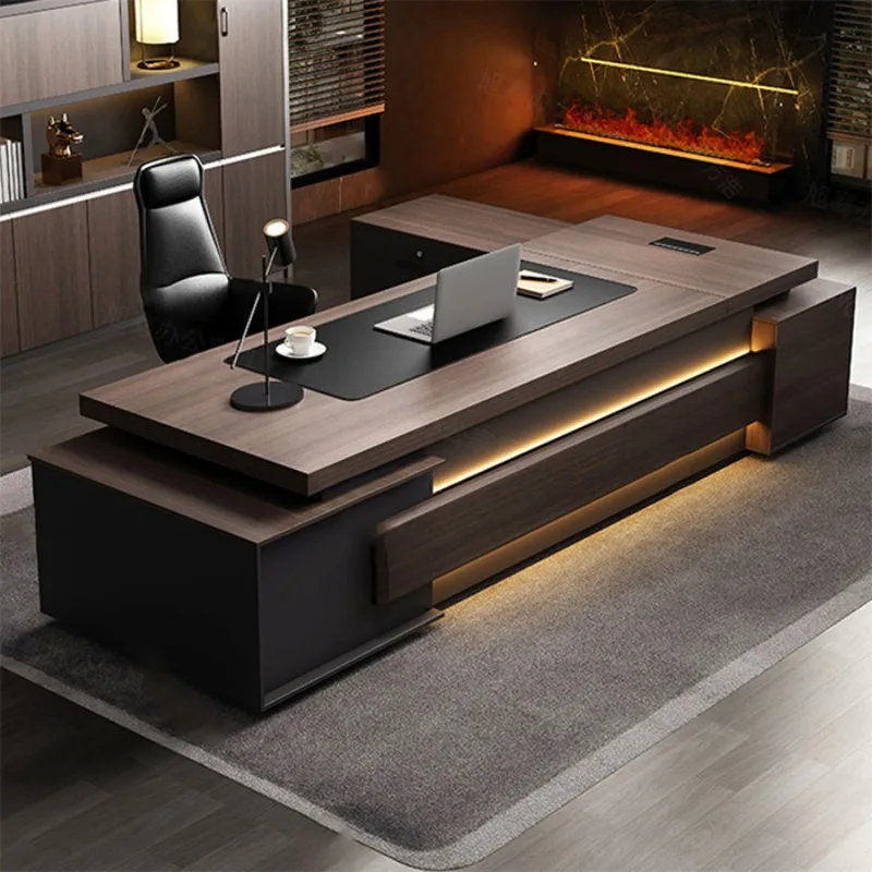 Shelves Drawer Office Desk Aesthetic Storage Organizers Design Display Office Desk European Modern Scrivania Home Furniture