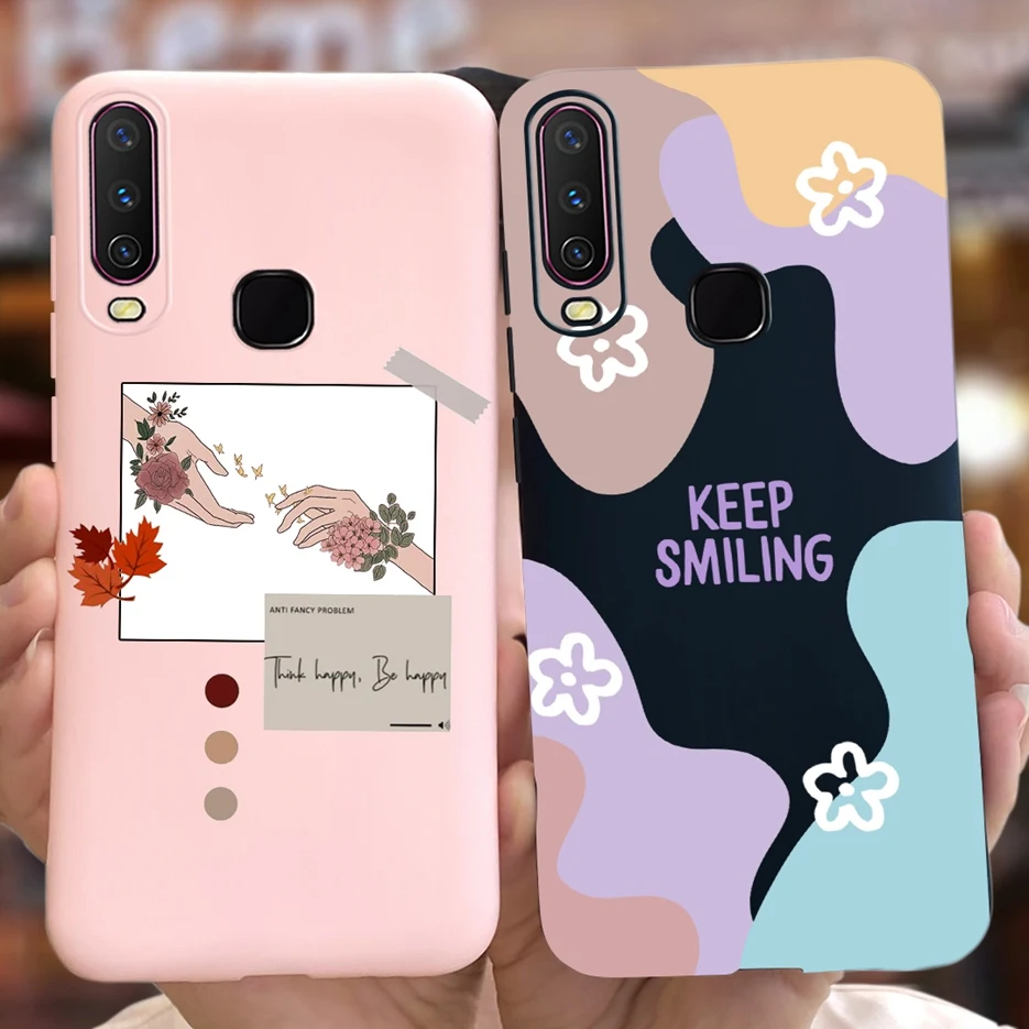 For Vivo Y12 Case 1904 1940 Luxury Art Painted Cover Soft TPU Shockproof Phone Cases For Vivo Y15 Y17 VivoY12 VivoY17 Back Cover