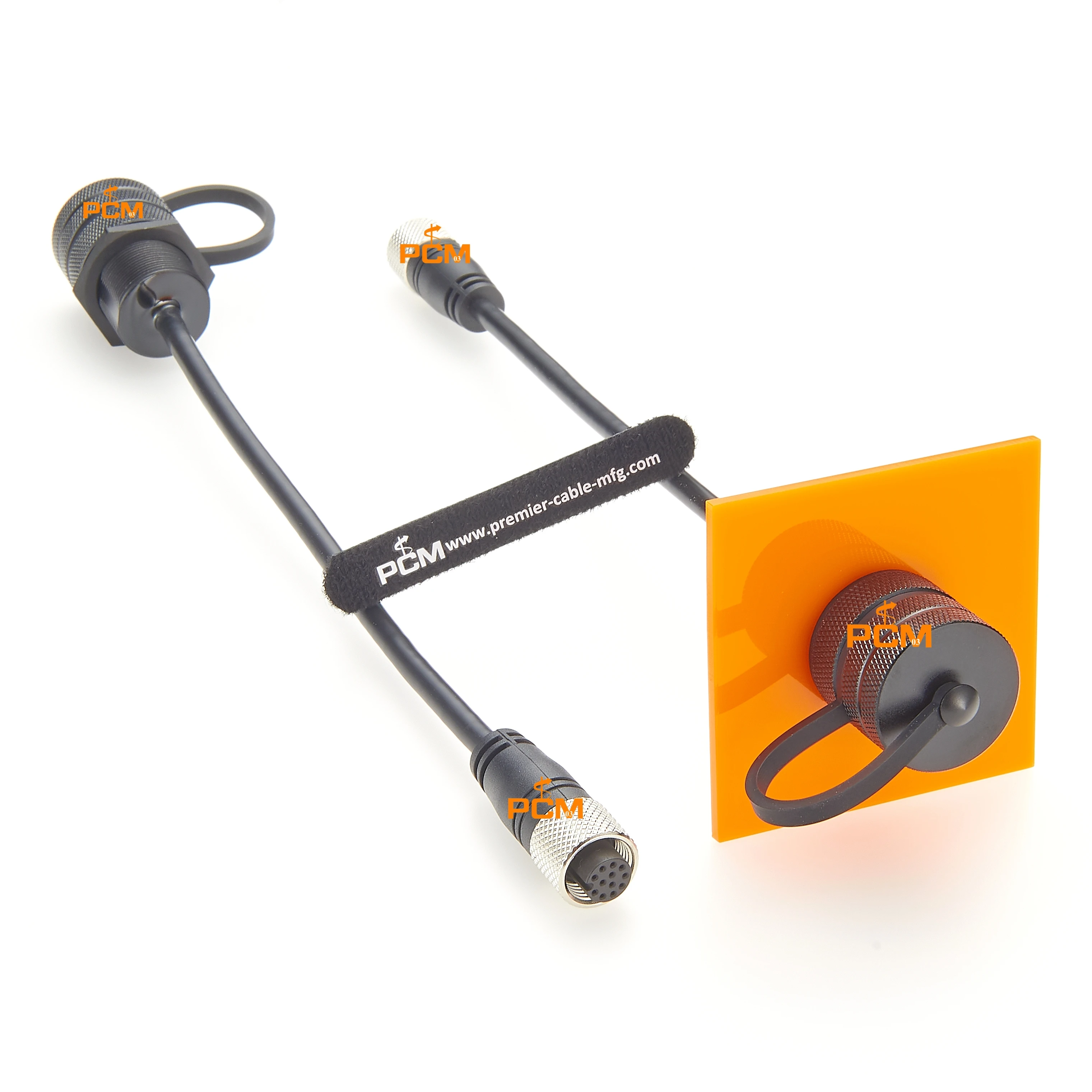 Dual Nano SIM Card Slot Holder to M12 12pin female Connector Adapter IP67 Panel mount Cable for Outdoor Enclosure External Card