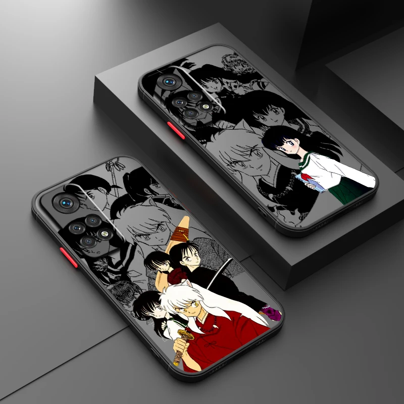 Inuyasha Anime Movie Comic Frosted Translucent For Redmi 8 3 9A 9C 9AT 9 9T 13R 10A 10C 10 11A 12C 12 13C 5G Back Phone Case