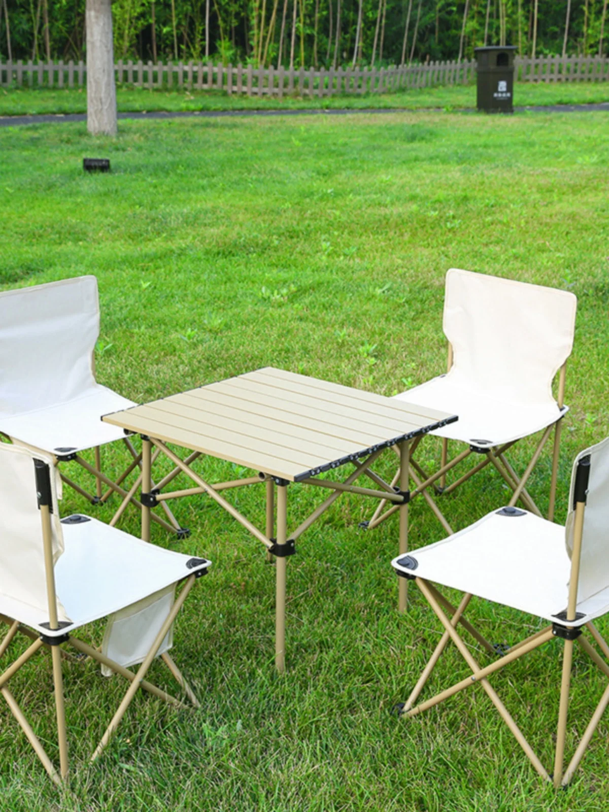 Outdoor Folding Table Chair Portable Camping Picnic Egg Roll Table Sturdy And Durable Folding Mesa Plegable Outdoor Furniture