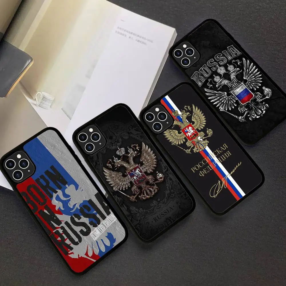 

Classic Flag R-Russia Retro Phone Case Silicone PC+TPU For For IPhone 11 12 13 14 15 16 Plus Pro Max Cover