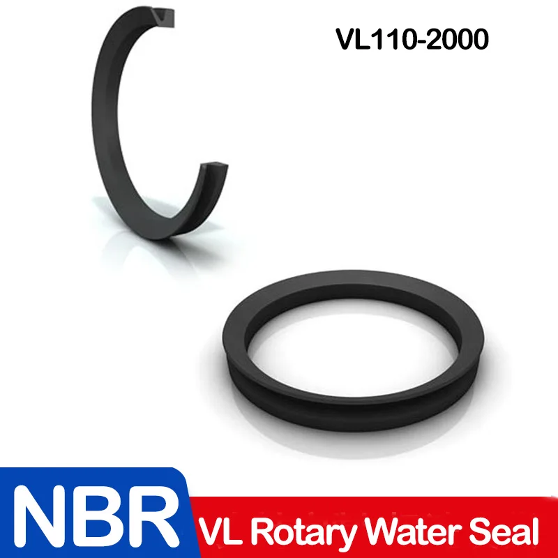VL110-VL120-VL130-VL-VL400-VL2000 VL Type Water Seal Sealing Gasket NBR(Nitrile Butadiene Rubber) Rubber Rotary Water Shaft Seal