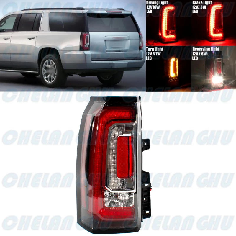 Left Side Rear Tail Lamp Light With Bulbs GM2800268/84536242 For GMC YUKON 2015 2016 2017 2018 2019 2020