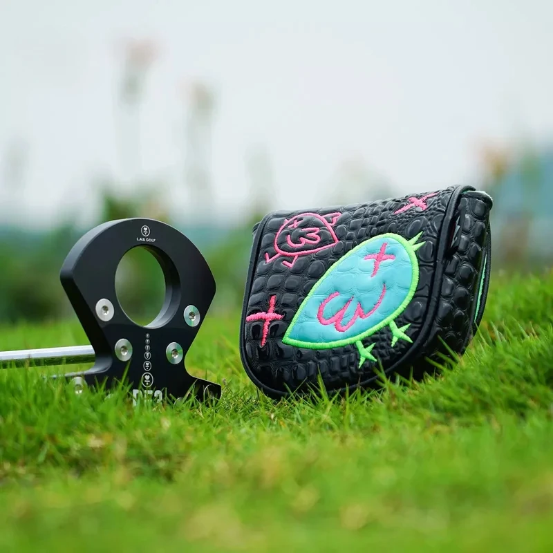 Protège-putter magnétique en PU, manchon résistant pour tête de putter de type « mallet » pour putter de golf DF3, accessoire de golf imperméable.
