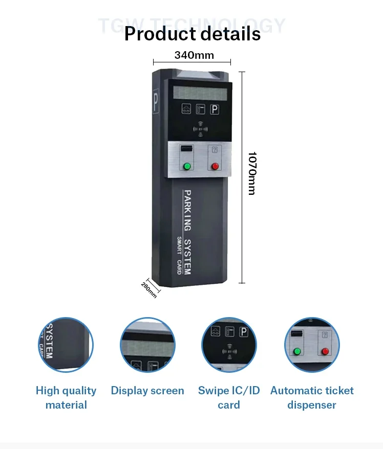 Dispensador De Tickets Parqueadero Automatic Parking Ticket Collection System Customized Auto Parking Ticket Dispenser Machine