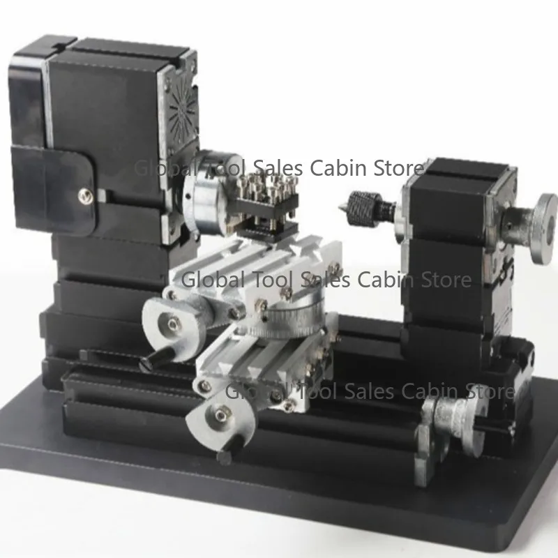 60W Horizontal Metal Mini Rotating Lathe TZ20002MR for DIY Hobby 12000r/min Motor Automatic 1 Year Warranty