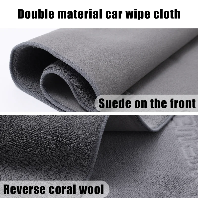 Car Cleaning Towel Strong Water Absorbent Drying Cloth Double-sided Washing Car Body Clean Rag Towels Car Accessories