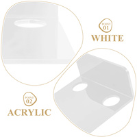 3Pcs Acrylic Baby Monitor Wall Mount Small Floating Shelf Speaker Security Camera Storage Rack Router Holder Webcam Wall Mount