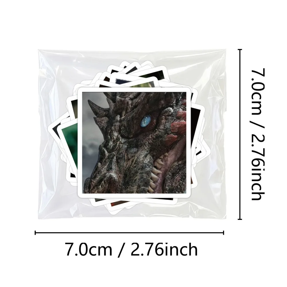 50Pcs Medieval Fantasy Dragon Stickers Waterproof Decals DIY Decor for Water Bottle Luggage Notebook Crafts