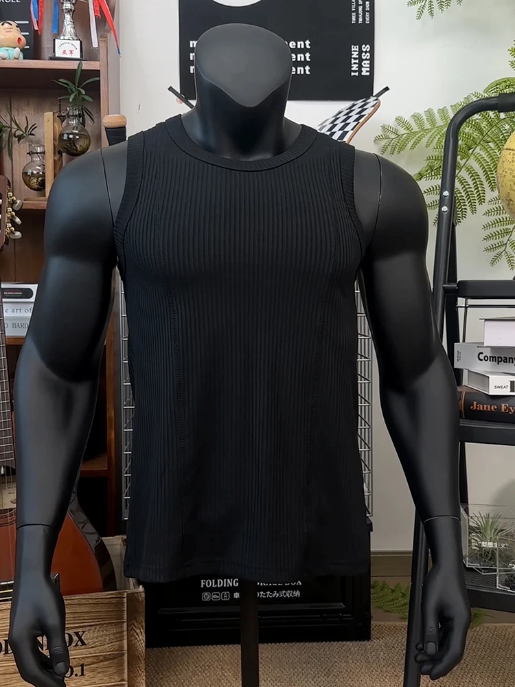 

Мужская летняя майка-борцовка в полоску American Sle, эластичная, облегающая, дышащая, из хлопка, с круглым вырезом, без рукавов