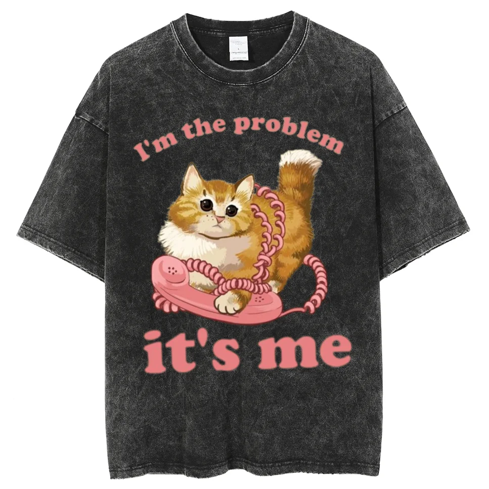 Men's Clothing Anime Helinox Palastine T-shirts Oversize Fugees Cat's Problem Women's T-shirts Kanye Webshop