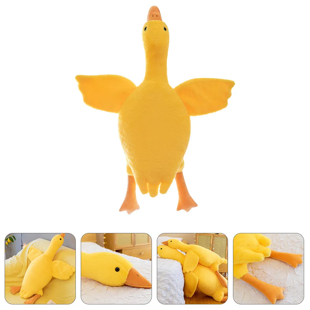 

Toddler Throw Pillow Stuffed Animal Toy Goose Sleeping Hugging Gift Large Cartoon