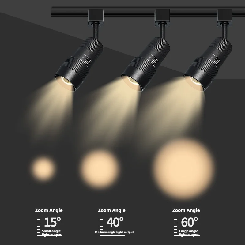 

Современная светодиодная трековая система освещения 7W/10W/12W, встраиваемый встраиваемый светильник с алюминиевым корпусом, регулируемый по углу наклона, для потолка