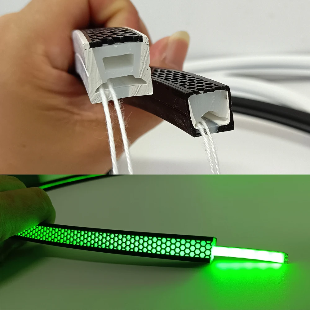 Anti-glare LED Strip Light Diffuser Tube IP67 Waterproof Cover Neon Tube For WS2812B WS2811 5050 RGB 8-12mm LED Strip Light