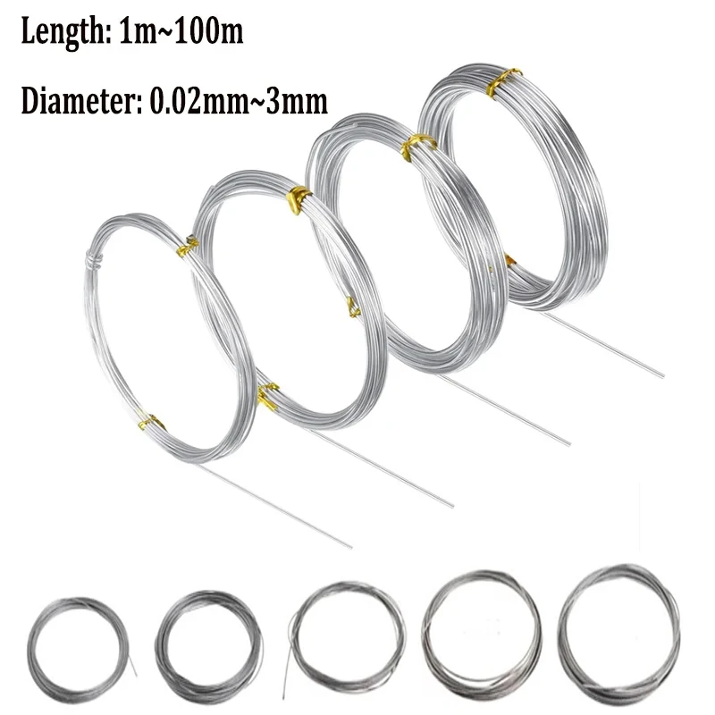Länge 100 Meter – 1 Meter, weicher/harter Draht aus Edelstahl 304, Einzelstrang, weicher Eisendraht, rostfrei, Durchmesser 0,02 mm–3 mm – Detail 4