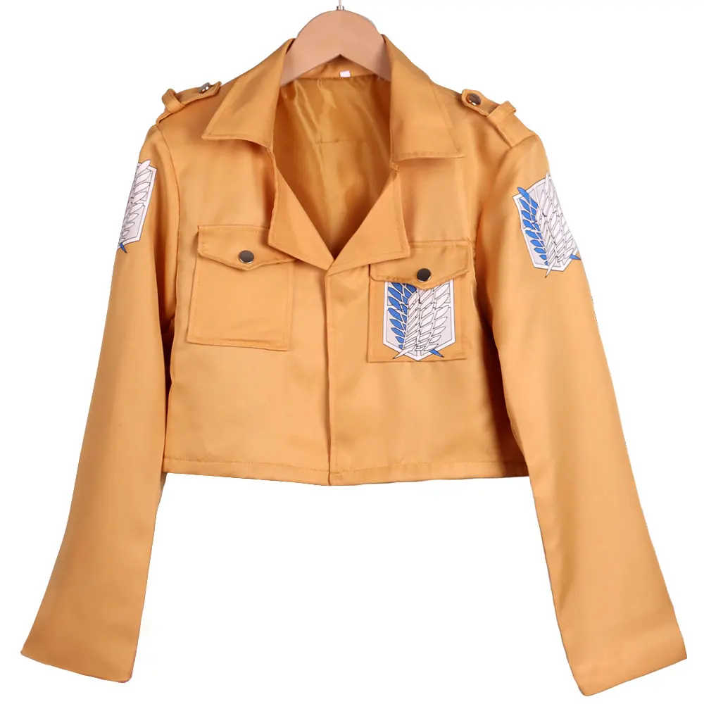 

Halloween Anime Attack on Titan Coat Cloak Cosplay Costume Shingeki No Kyojin Mikasa Jacket Shawl Suits Party Dress