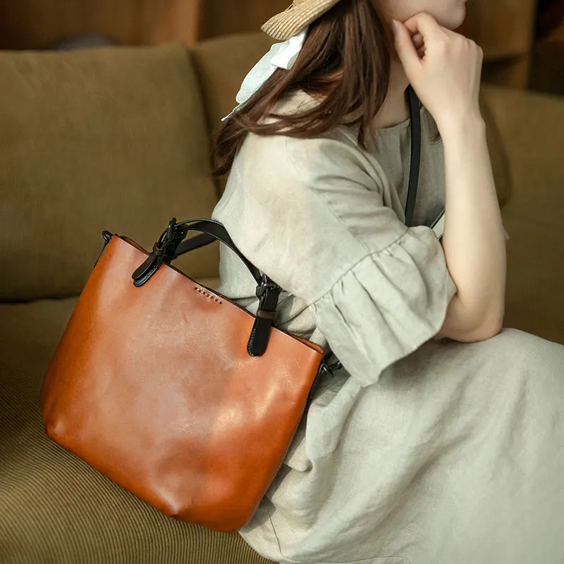 PNDME designer handmade first layer cowhide handbag fashion luxury genuine leather multifunctional shoulder crossbody bags