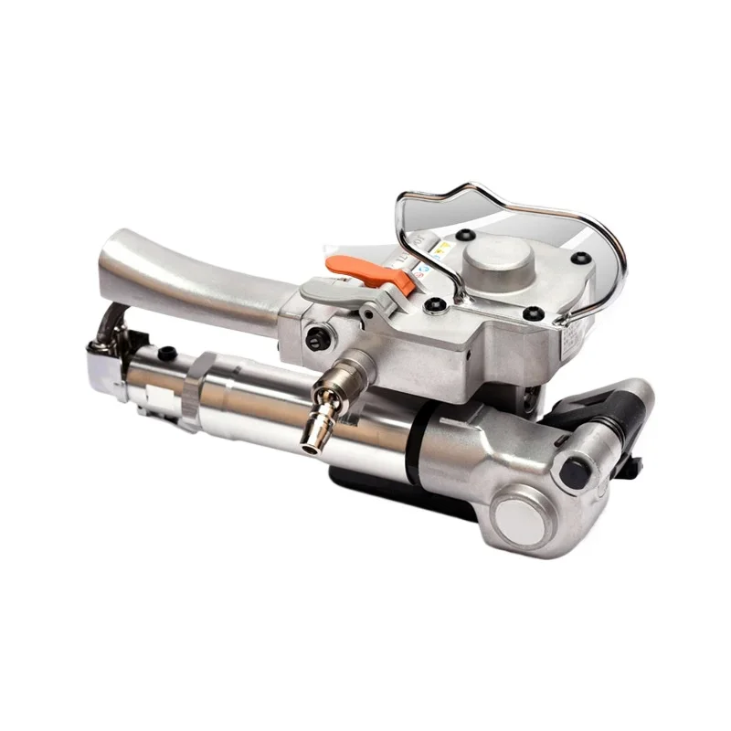 Portable buckle-free strapping machine Hot melt pneumatic plastic steel belt PET automatic tightener Pneumatic baler