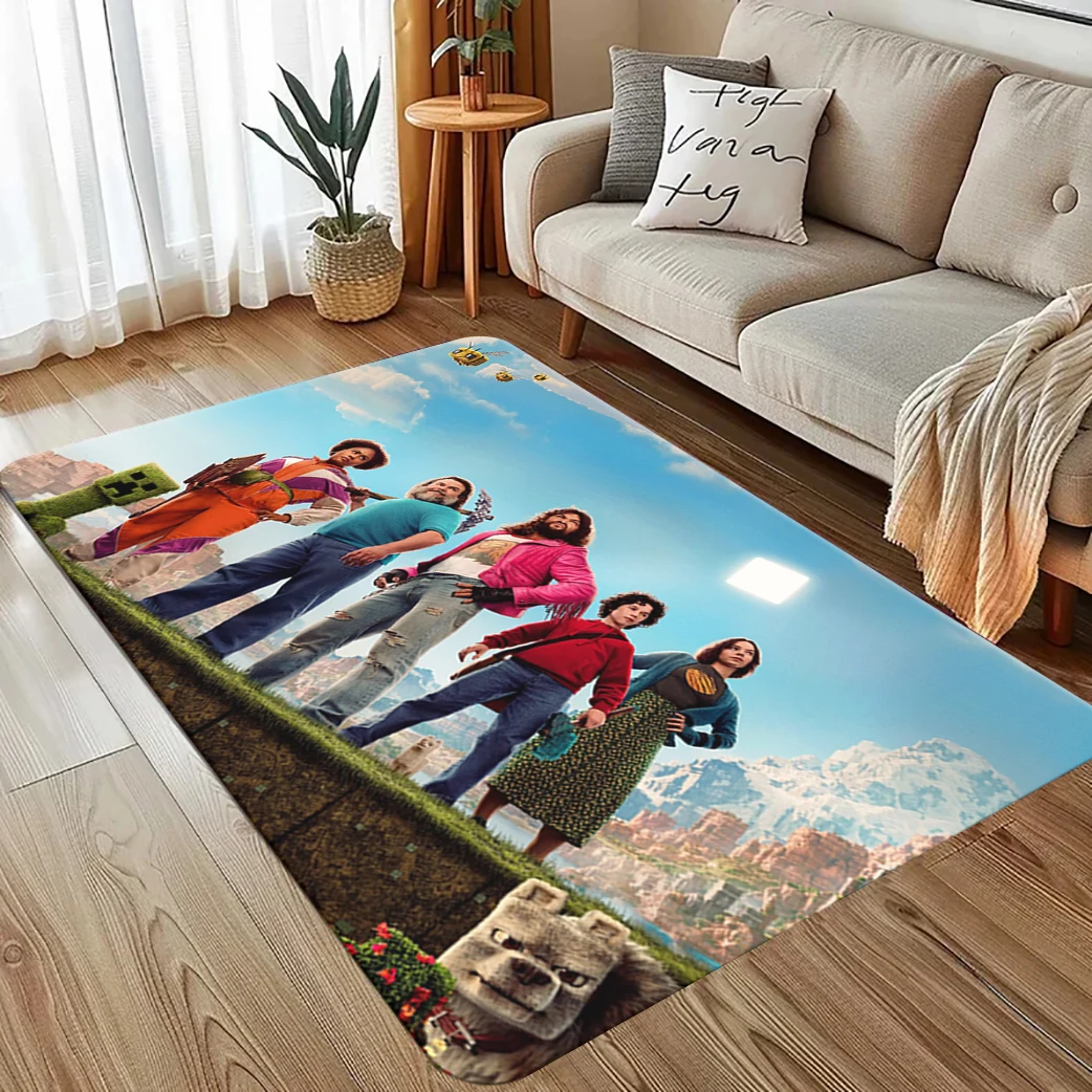 

Game 3D Pixel Warriors M-inecraft Door Mat Bedside Kitchen Bath Living Home House Bedroom Floor Mat Doormat Rug Decoration