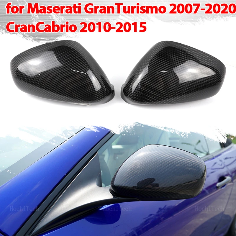 

Real Carbon Fiber Door Wing Side Mirror Cover Caps Shell Case for Maserati GT GranTurismo 07-20 Gran Cabrio GranCabrio 10-15