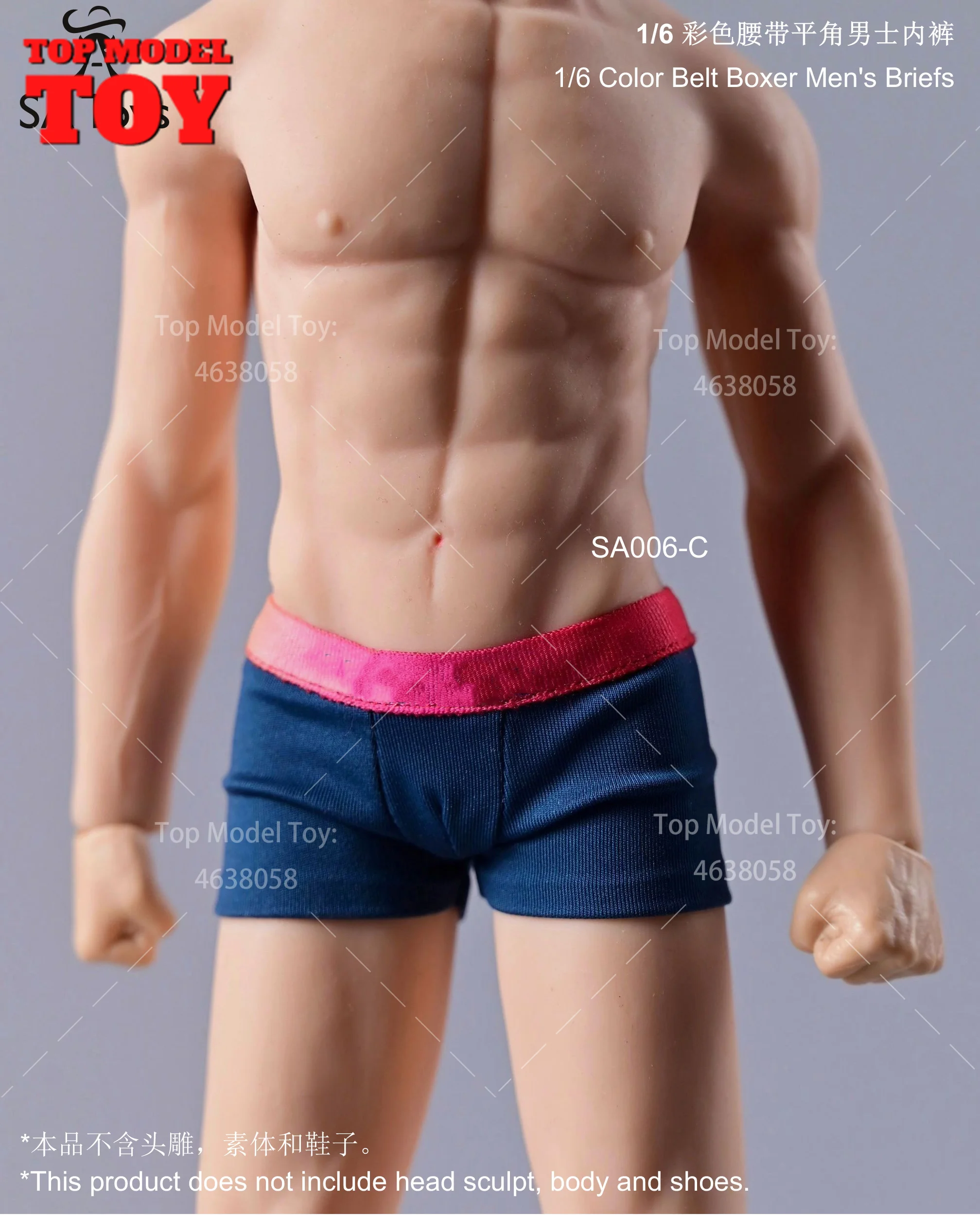 SA Toys SA006 1/6 Colored Man Boxer Shorts Briefs High Elasticity Clothes Model Fit 12