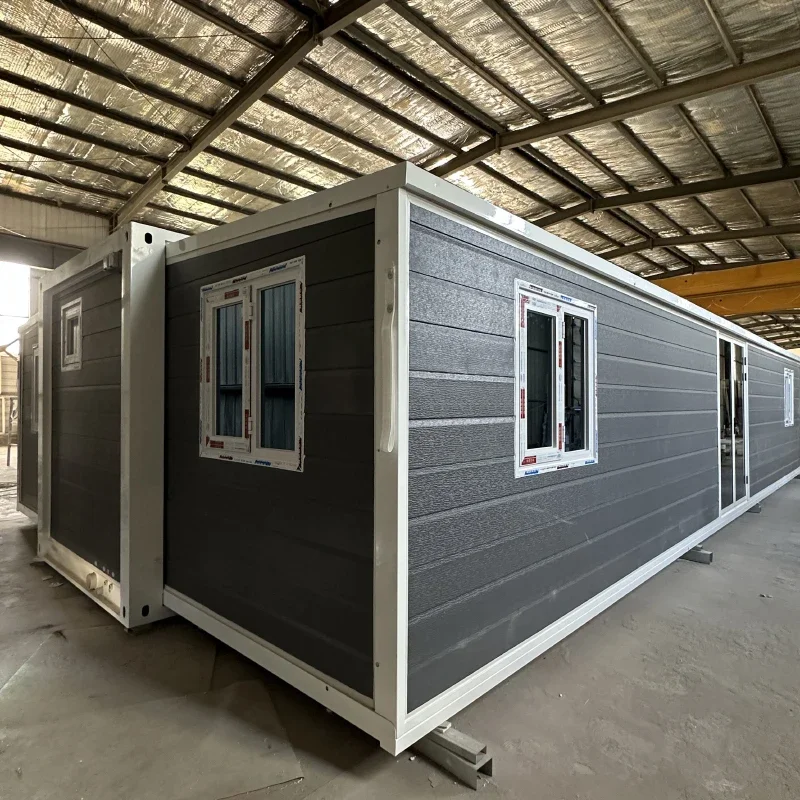 Villa Shop Store Apartment Building  40ft Container Expandable Foldable Houses With Balcony And Kitchen Bedroom