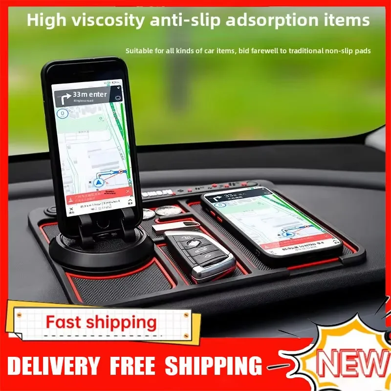 Car Anti-Slip Mat panel Silicone Phone Holder Dashboard Mount Stand Multi-purpose Car Organizer Tray Car Accessory