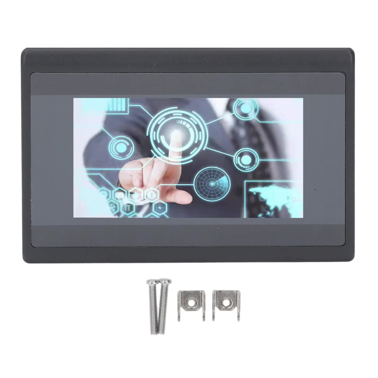 

HMI PLC Touch Screen 4.3 Inch HMI 600MHz ARM9 CPU 8MB DDR2 Memory Relay Output 12 In 10 Out PLC Touch Display