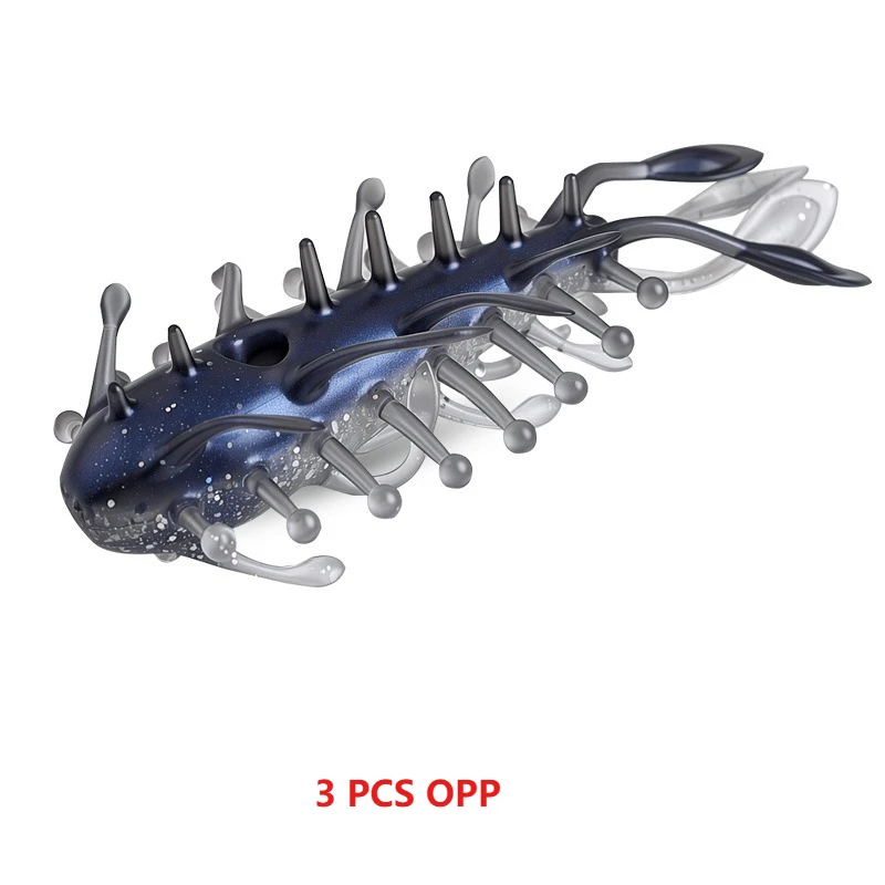 3 Stück 8 cm 6,3 g Simulations-Seegurken-Wurmköder, schwimmender, hohler Seegurken-Köder, bionischer Köder, hochelastisch und bissfest – Detail 8