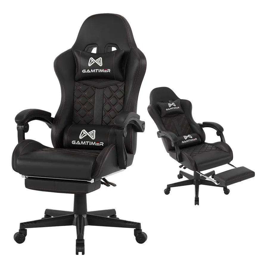 

Chair, 400 lbs Adult Chair, High Back Computer Chair with Footrest and Linked Armrests, Office Video Game Chair with Lumbar Sup