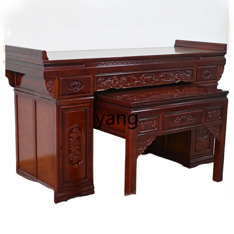 XYY solid wood table economical Buddhist table Chinese Middle hall table