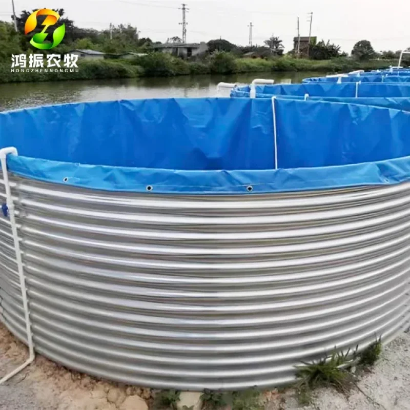 

Aquaculture Machine And Water Tank Reservoir: Galvanized Canvas Fish Pond