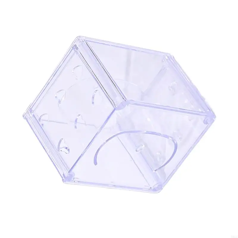 50LE Transparent Acrylic Watch Holder Storage Protetive Box para vários relógios